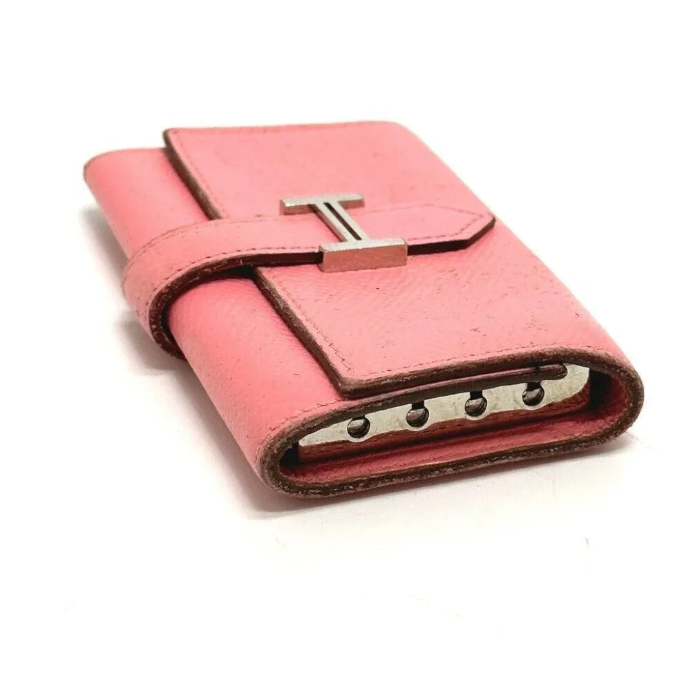 HERMES HHardware Bearn 4-Ring Key Case Epsom pink - Picture 10 of 10